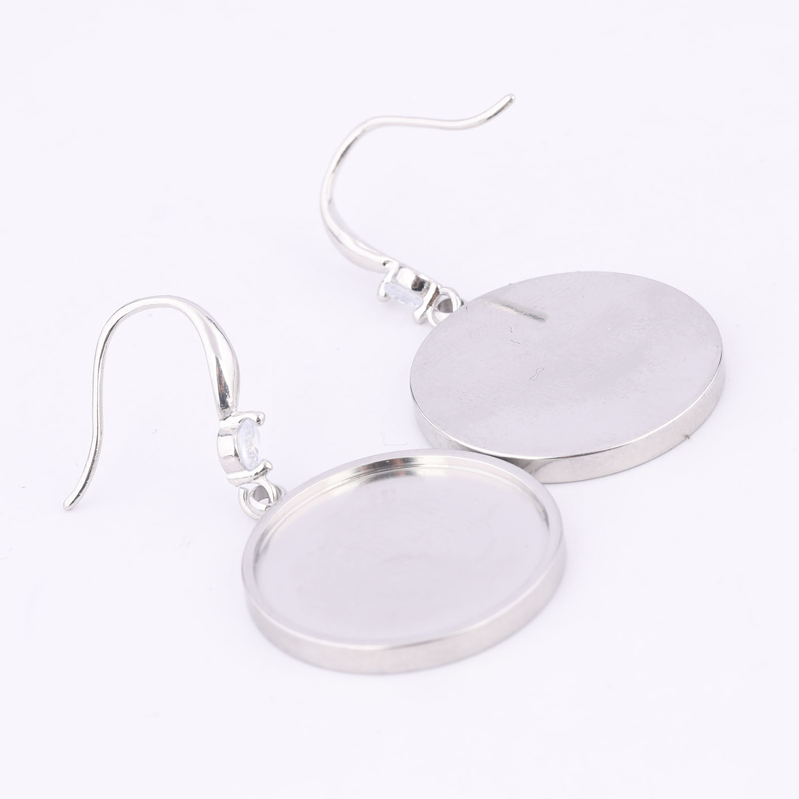 ตัวเรือนต่างหูสแตนเลส 6 ชิ้น ส - Jewelry Making Stones บทวิจารณ์และราคา