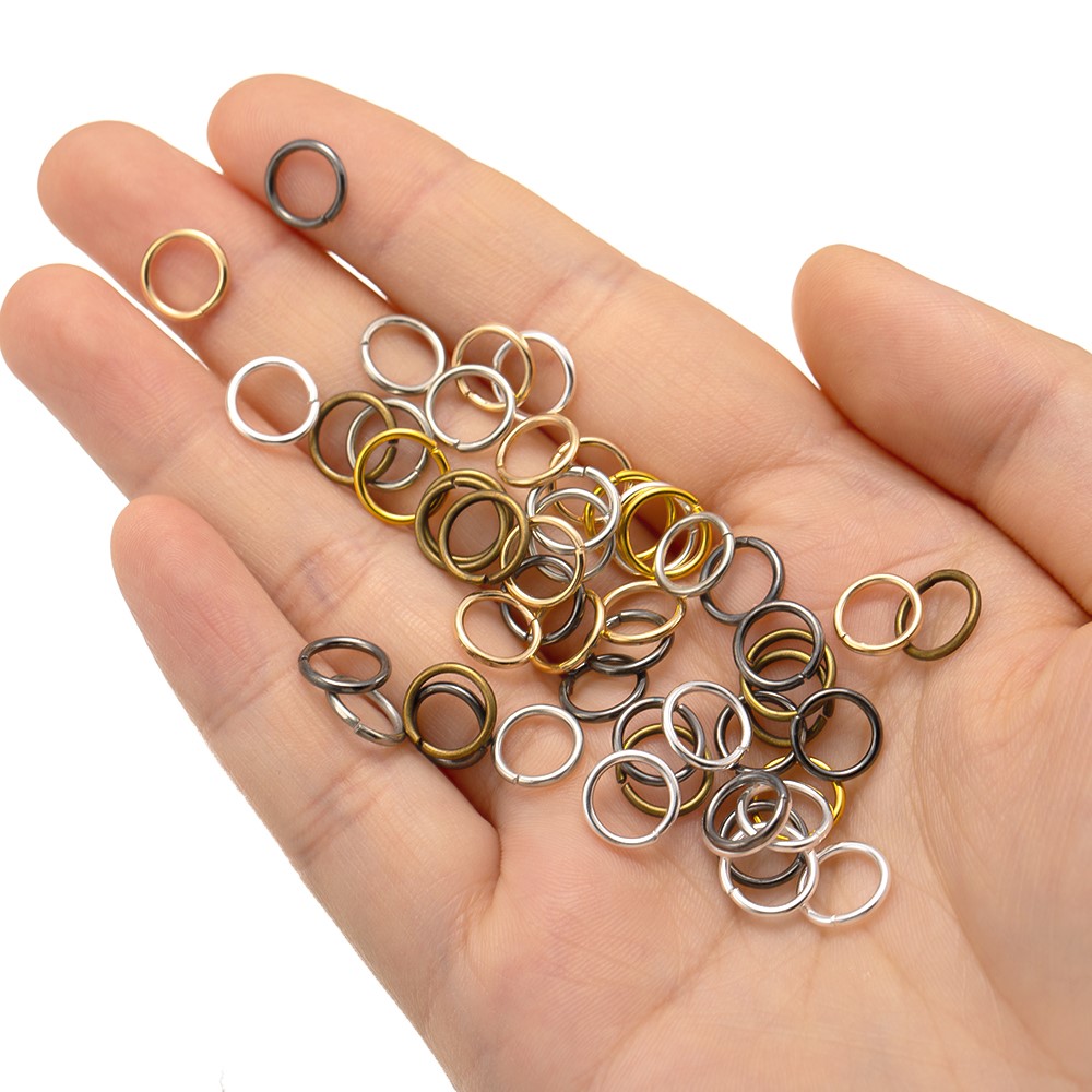 200/400 ชิ้น ห่วงโลหะสีทองแบบเ - Jewelry Making Closed Jump Rings บทวิจารณ์และราคา