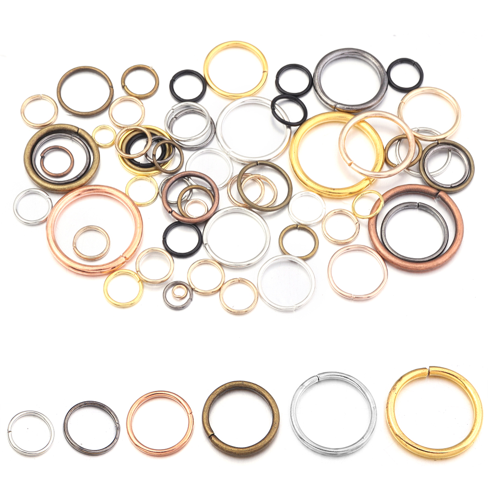 50-200 ชิ้น/ล็อต 3-20 มม. ห่วง - Jewelry Making Closed Jump Rings บทวิจารณ์และราคา