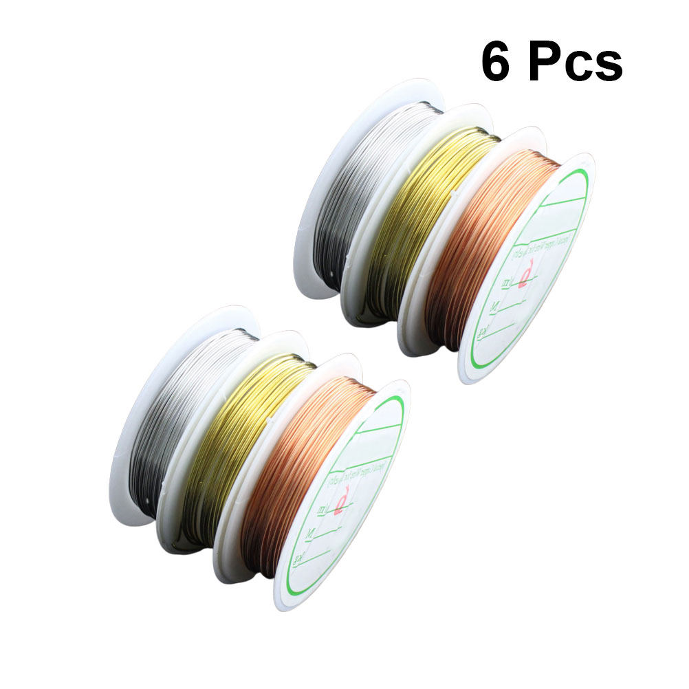 ลวด 6 ม้วน สำหรับงานประดับลูกป - Jewelry Making With Copper Wire บทวิจารณ์และราคา