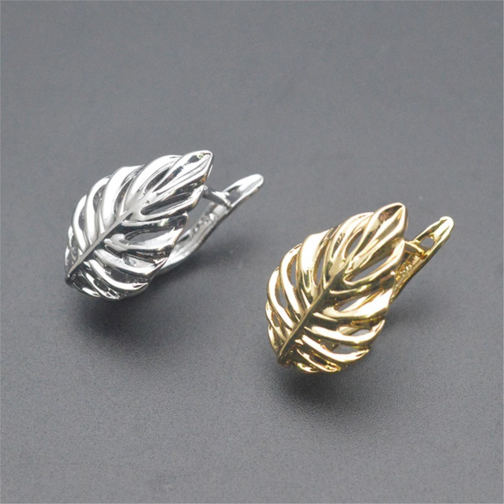 ต่างหูแบบตะขอเกี่ยวรูปใบไม้ ชุ - Jewelry Making Metal Supplies บทวิจารณ์และราคา