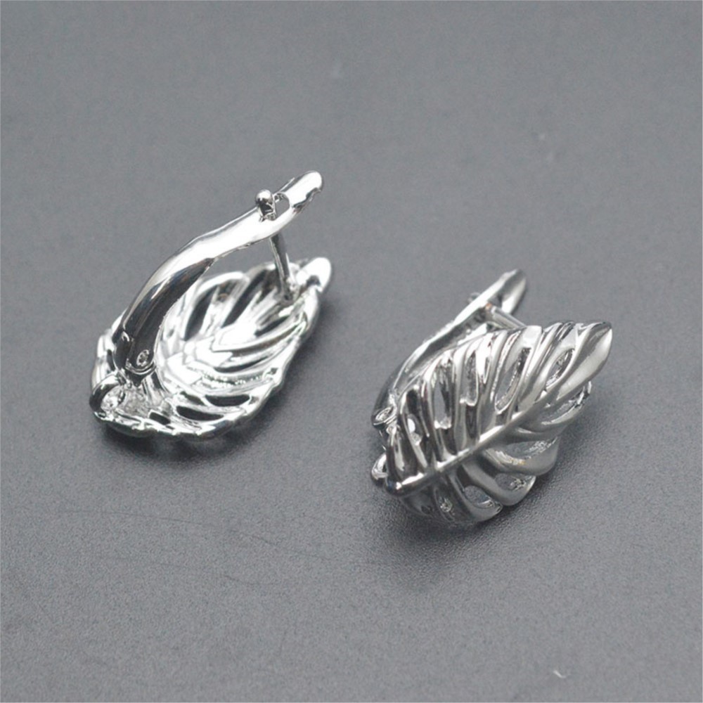 ต่างหูแบบตะขอเกี่ยวรูปใบไม้ ชุ - Jewelry Making Metal Supplies บทวิจารณ์และราคา