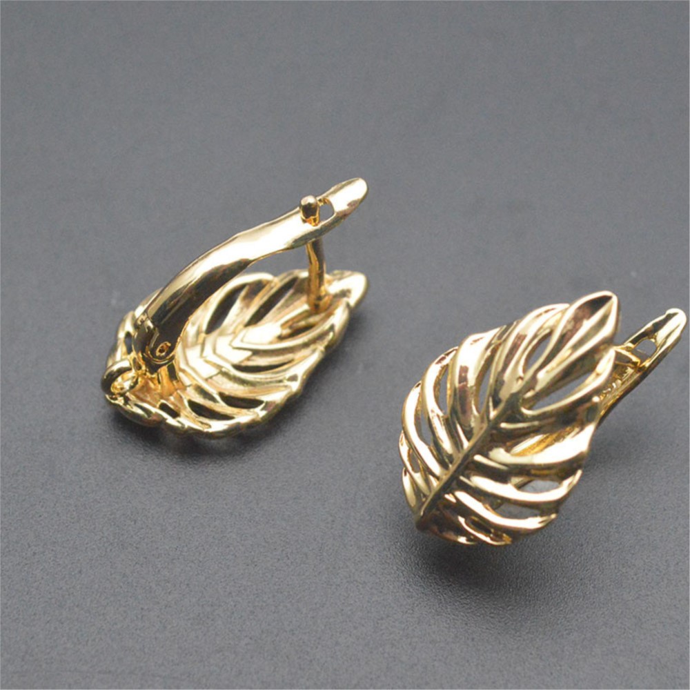 ต่างหูแบบตะขอเกี่ยวรูปใบไม้ ชุ - Jewelry Making Metal Supplies บทวิจารณ์และราคา