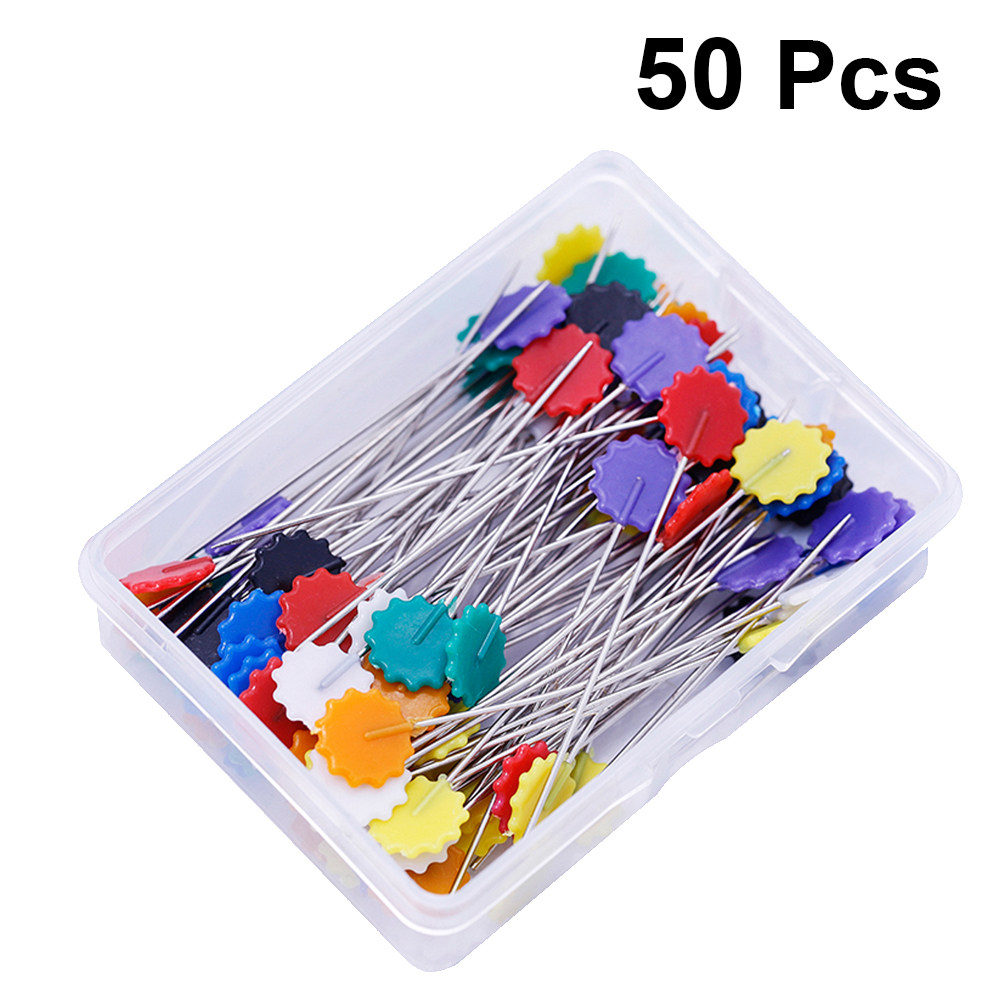 50 ชิ้น เข็มหมุดเย็บผ้าหัวดอกไ - Head Pin Assorted บทวิจารณ์และราคา