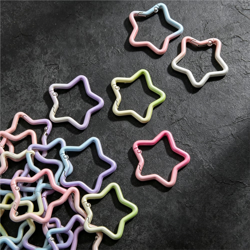 ห่วงคล้องกุญแจรูปดาวไล่สี 5 ชิ - Jewelry Making Class บทวิจารณ์และราคา