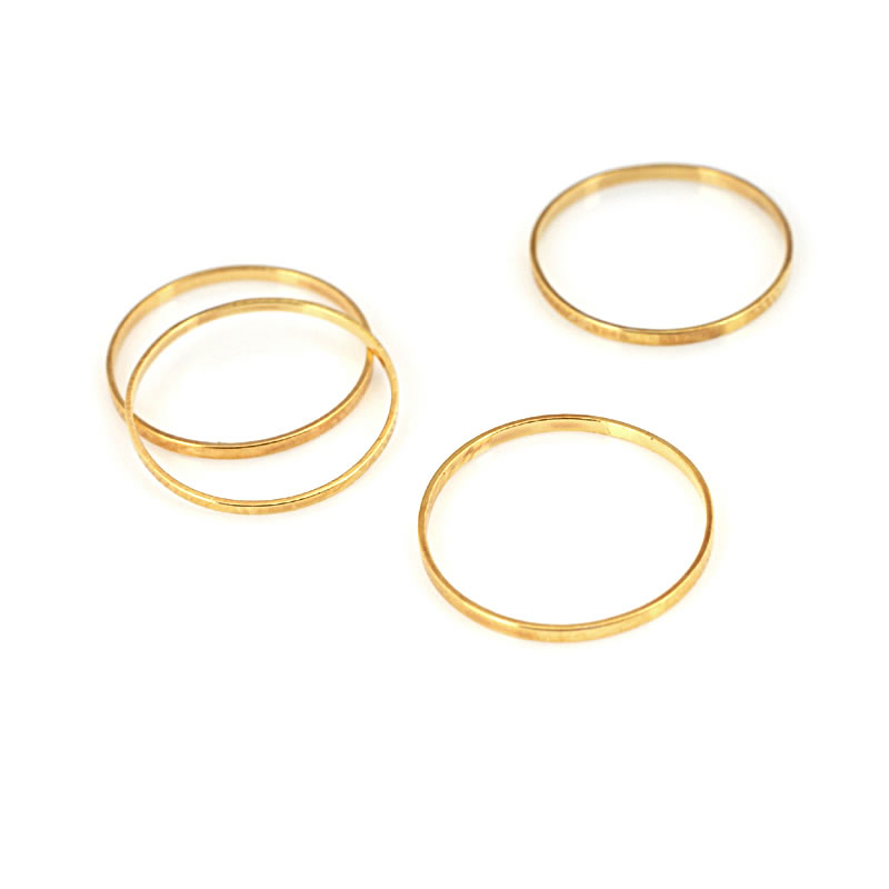 แหวนทองเหลืองทรงกลมแบบปิด ขนาด - Jewelry Making Closed Jump Rings บทวิจารณ์และราคา