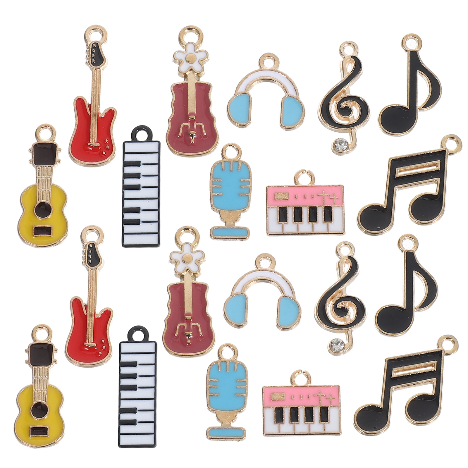 20 ชิ้น จี้รูปโน้ตดนตรี ทำจากโ - Jewelry Making Notes บทวิจารณ์และราคา